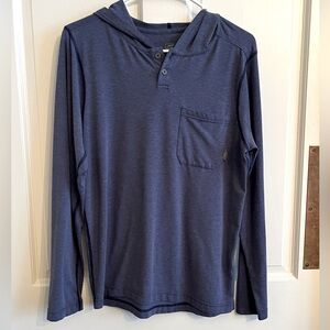 STIO long sleeve hoodie.  Size small, color heather blue.  Great condition.